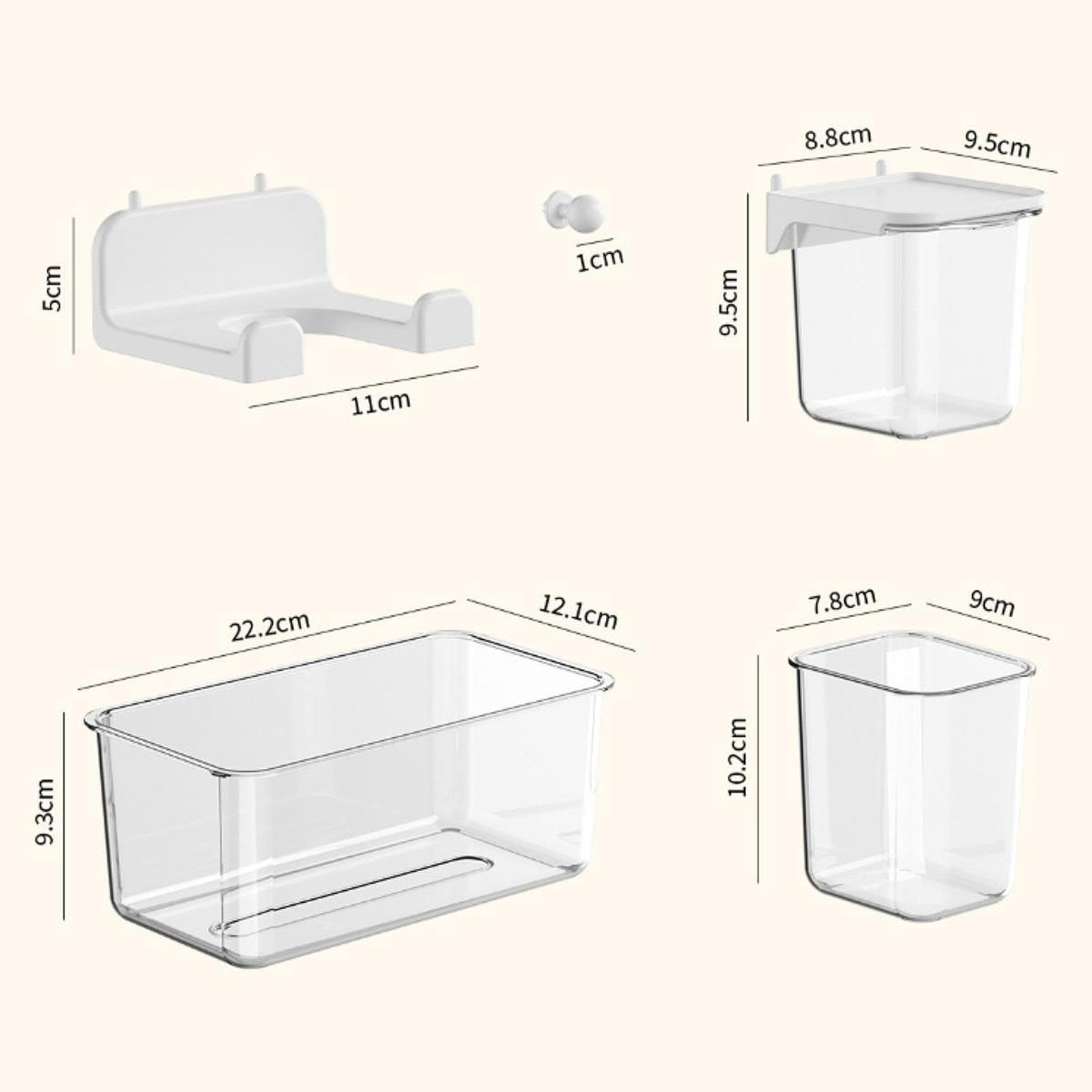 KiBcsLic Bathroom Storage Shelf Multi Functional Storage Rack Pegboard Organizer Wall Panel for Garage