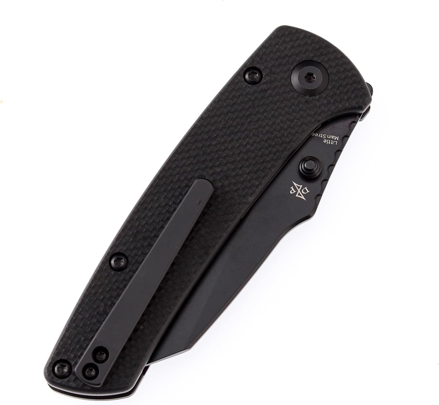 KANSEPT Main Street 7.92in Folding Pocket Knives with 3.36in Stonewashed 154CM Wharncliffe Blade and Black G10 Handle for Outdoor, Tactical, Survival, Folding Knife Camping Hunting T1015B4