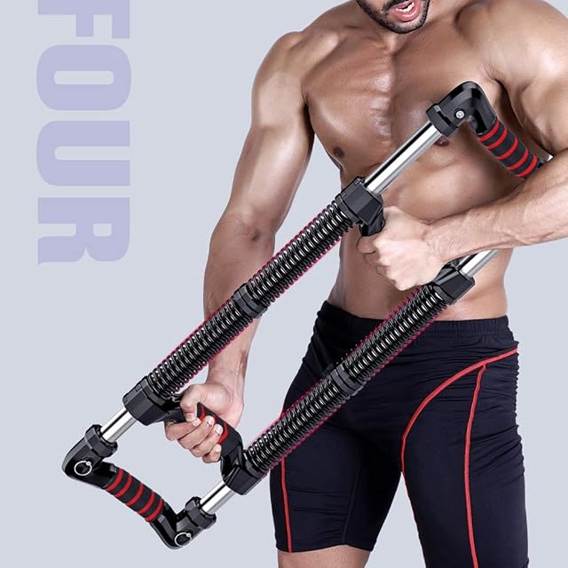 Push Down Bar, Arm Forearm Exerciser Chest Expander, 30-100 Kg Adjustable Arm Strength Device, Workout Equipment, Press Down Machine, Chest Workout
