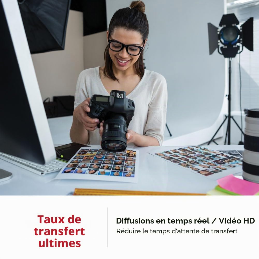 Gigastone 8 Go SDHC Carte Mémoire, Lot de 5 Cartes, Haute Vitesse pour La Réserve des Photos, des Vidéos, du Musique, des fichiers vocaux, Caméscope, Caméra, Enregistreur, PC, Mac, Classe 10