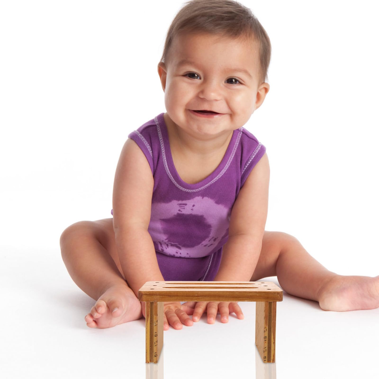 Taburete de Baño Infantil de Madera, Pequeño y Compacto para Uso Práctico