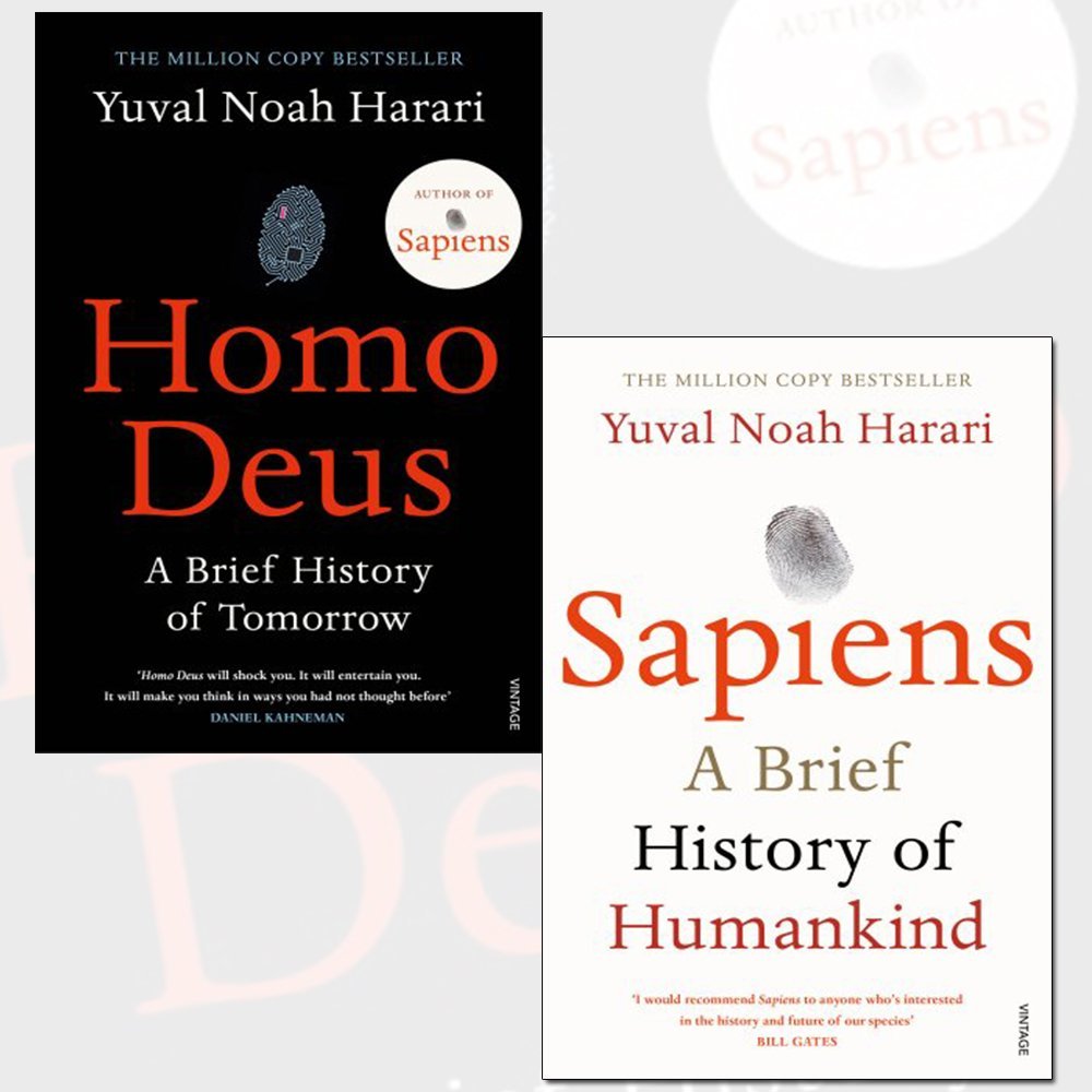 Yuval Noah Harari 2 Books Collection set-Homo Deus A Brief history of Tomorrow, Sapiens A Brief History of humankind