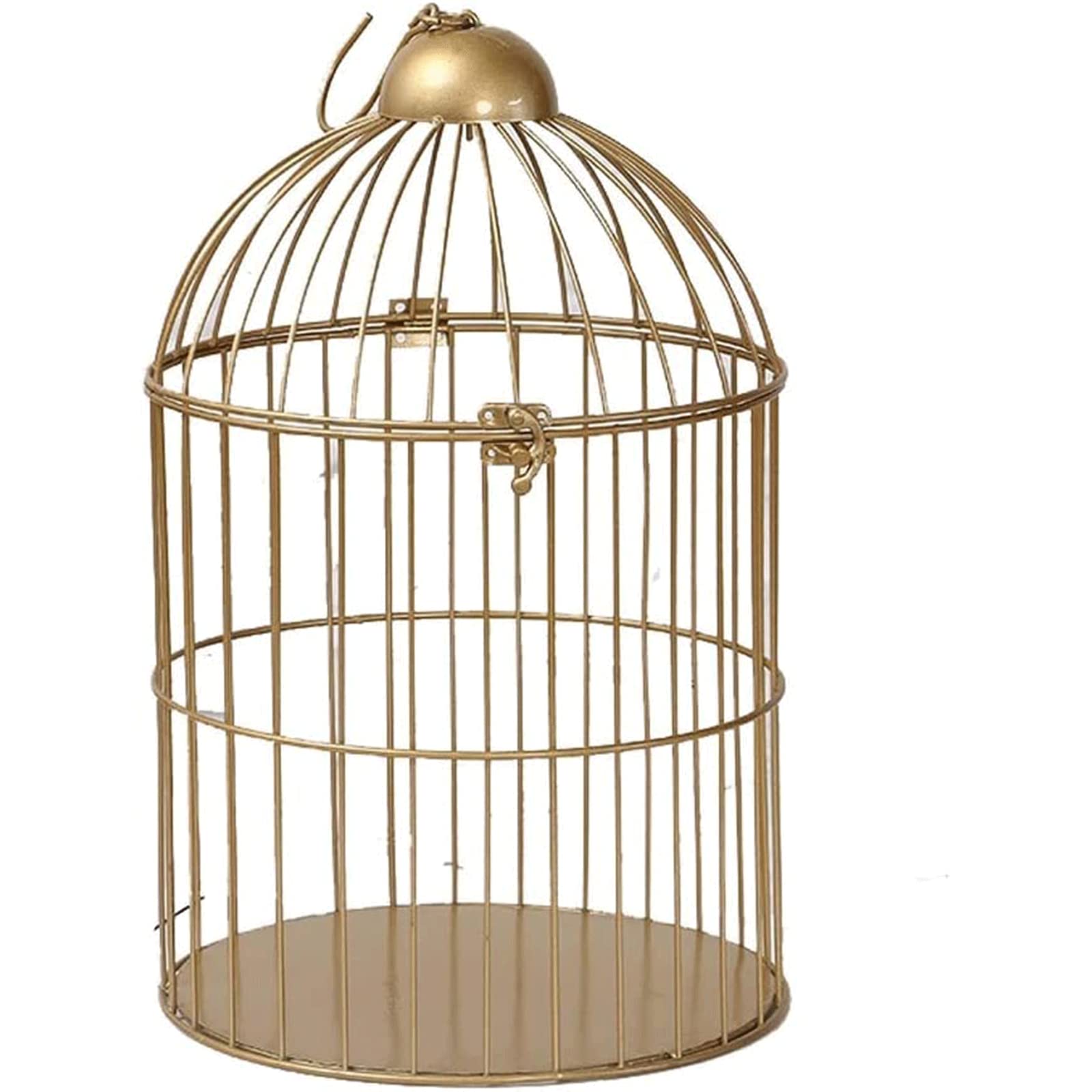 OLOTU Gabbie Uccelli Gabbia per Uccelli in Ferro Vintage, Supporto per Fiori Decorativo per Esterni Multifunzionale, Gabbia per Uccelli da Viaggio Portatile per Forniture per Animali Domestici Sicuro