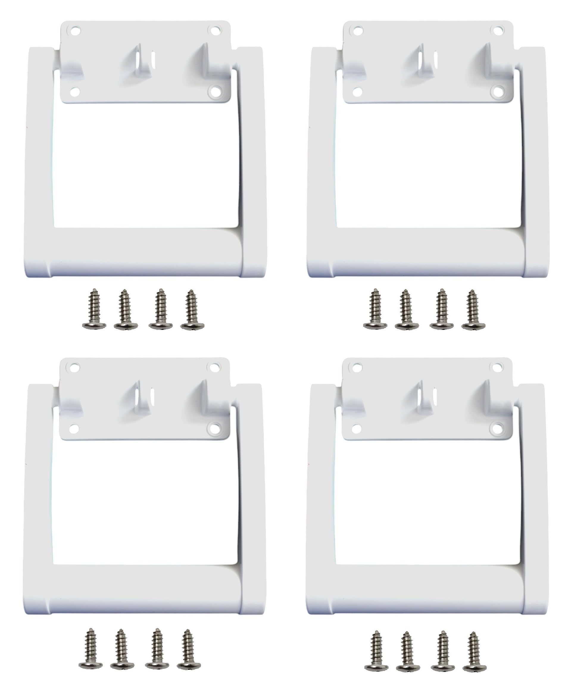 JSP Manufacturing White Aftermarket Plastic Igloo Cooler Replacement Handles # 21025 for 90-100 qt Coolers (4)