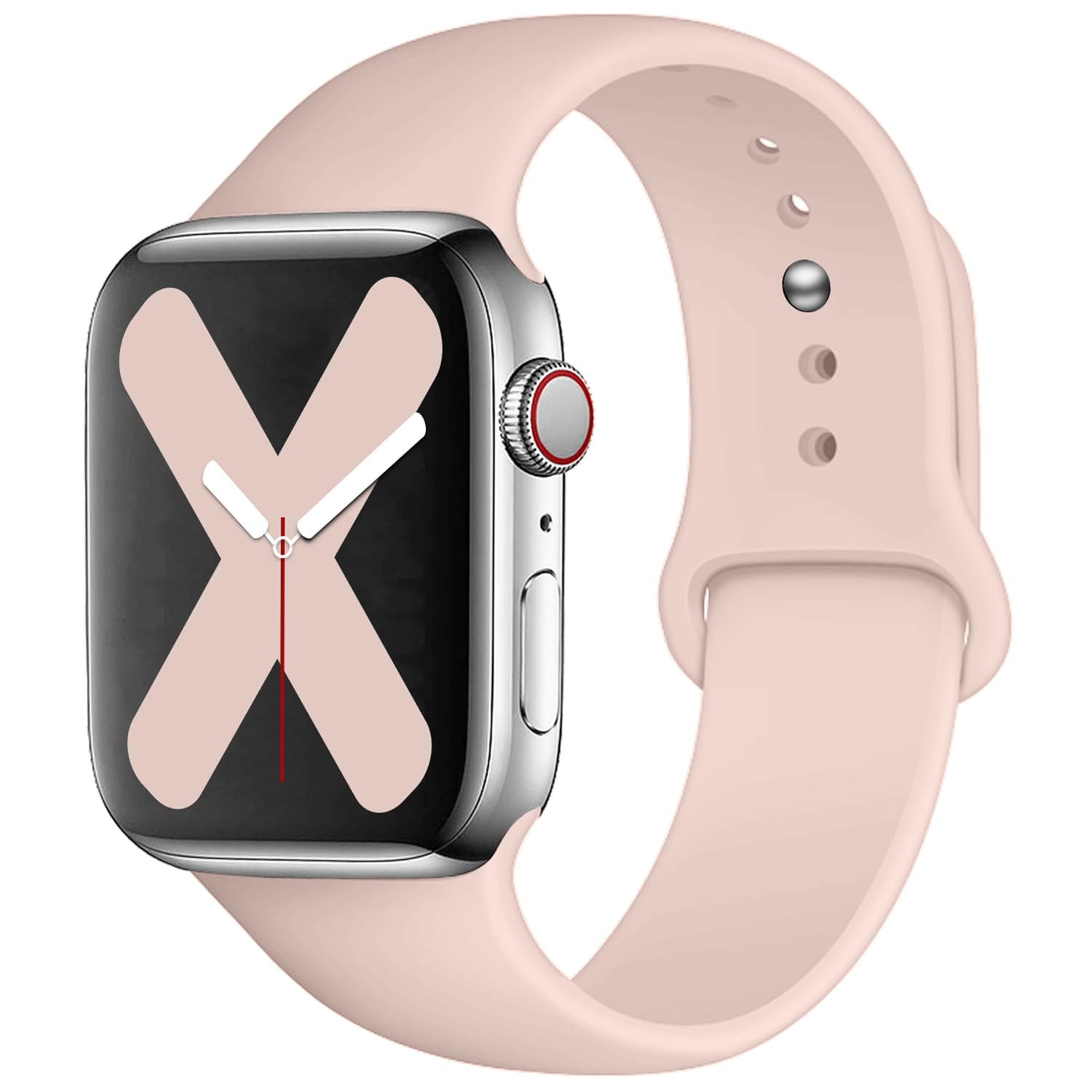 Saucyi Compatible with Apple Watch Band 41mm 40mm 38mm 49mm 45mm 44mm 42mm,Soft Silicone Sport Band Replacement Strap with Classic Clasp for iWatch Series 8 7 6 5 4 3 2 1 SE
