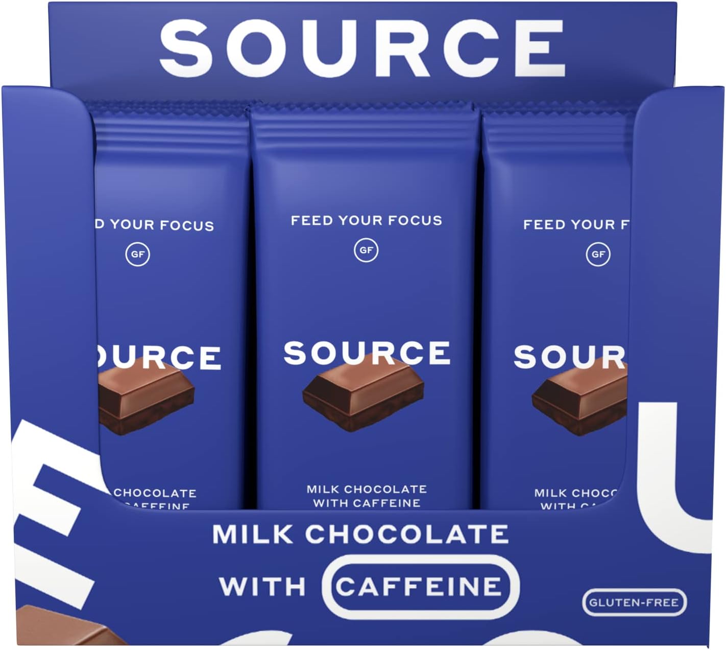 Source Caffeinated Milk & Oat Milk Chocolate (Vegan) bars Caffeinated Vegan Dairy & Gluten