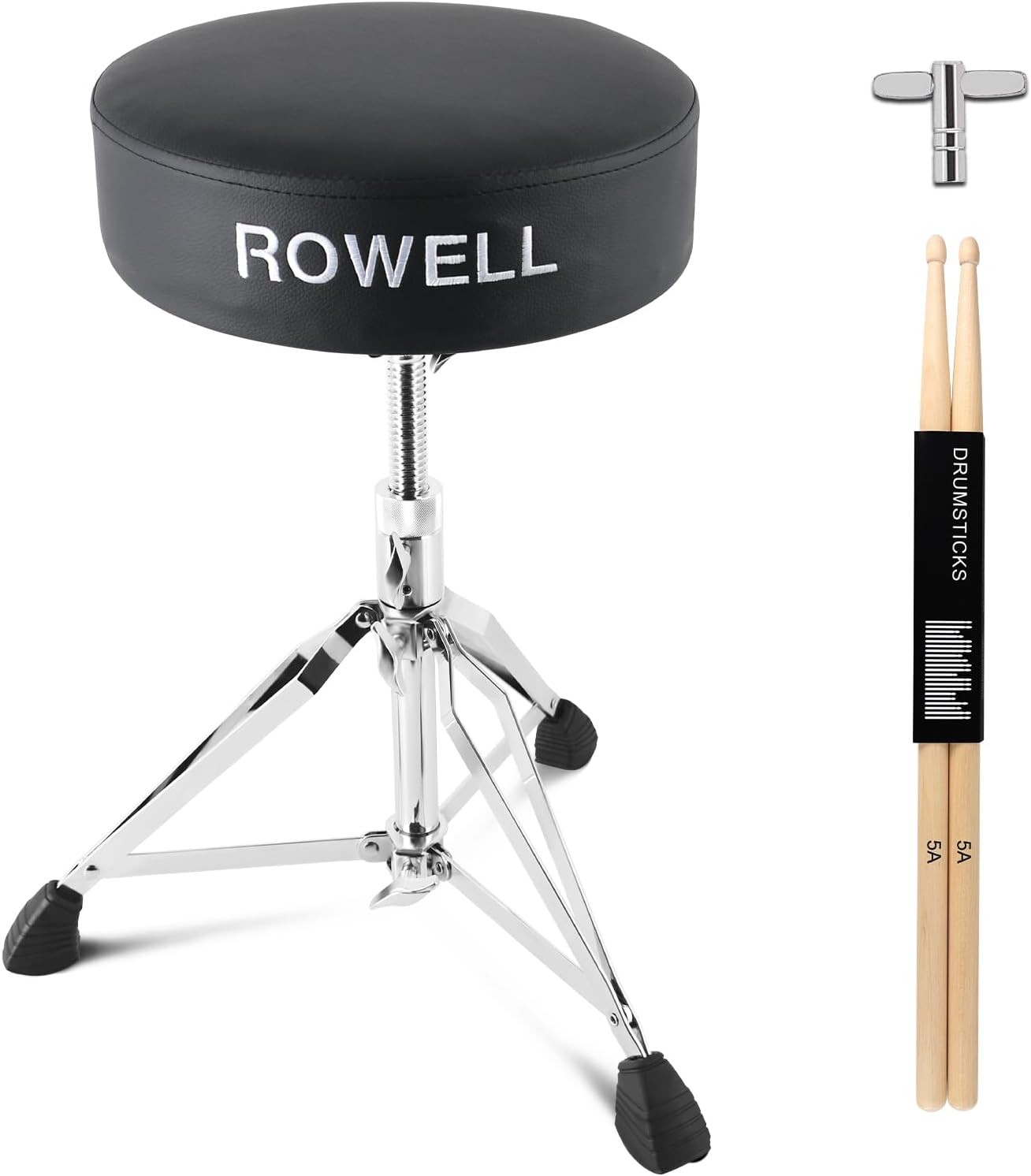 UDeuxff Drum Throne with Backrest, Hydraulic Drum Stool