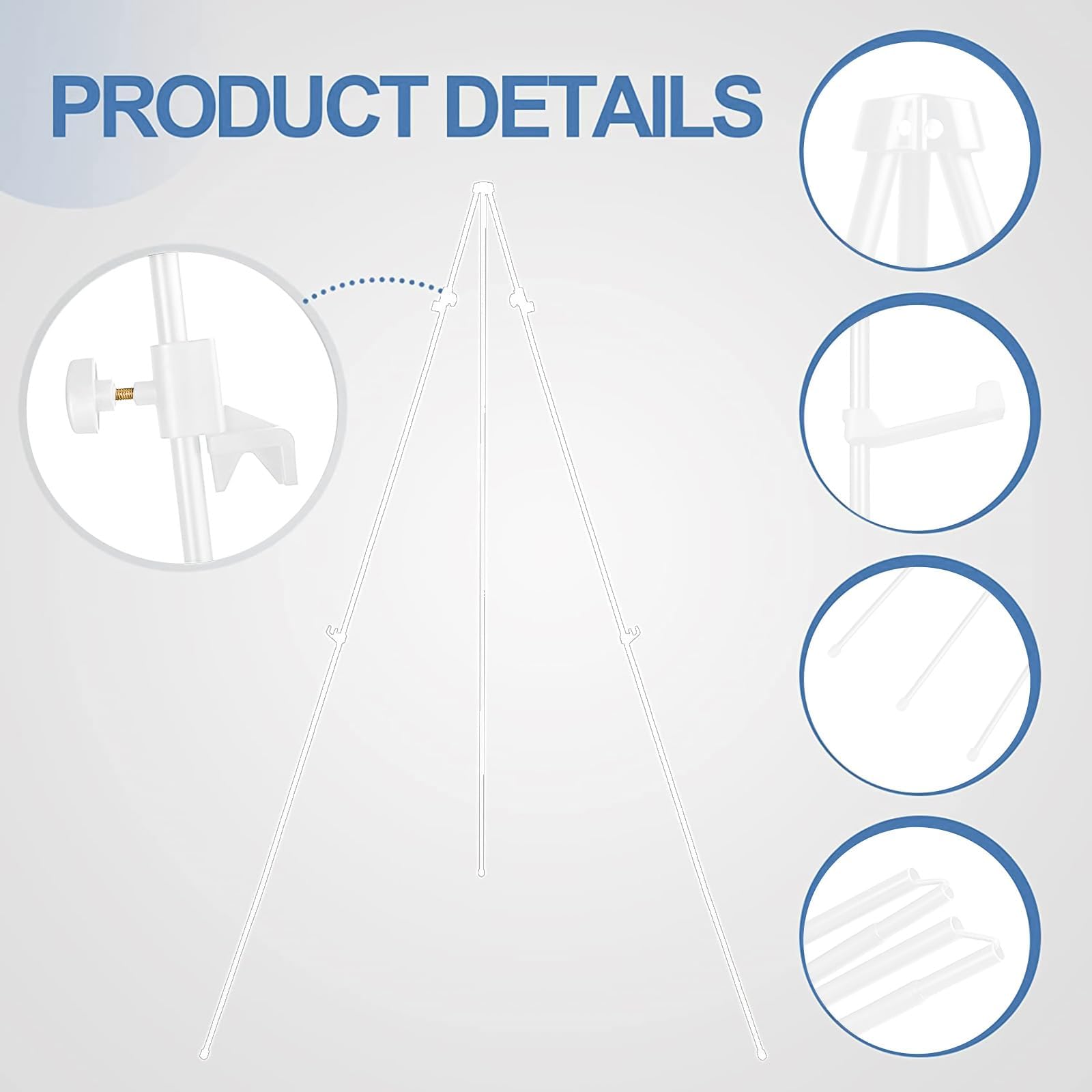 Easel Stand For Wedding -Foldable Portable 168cm High Display