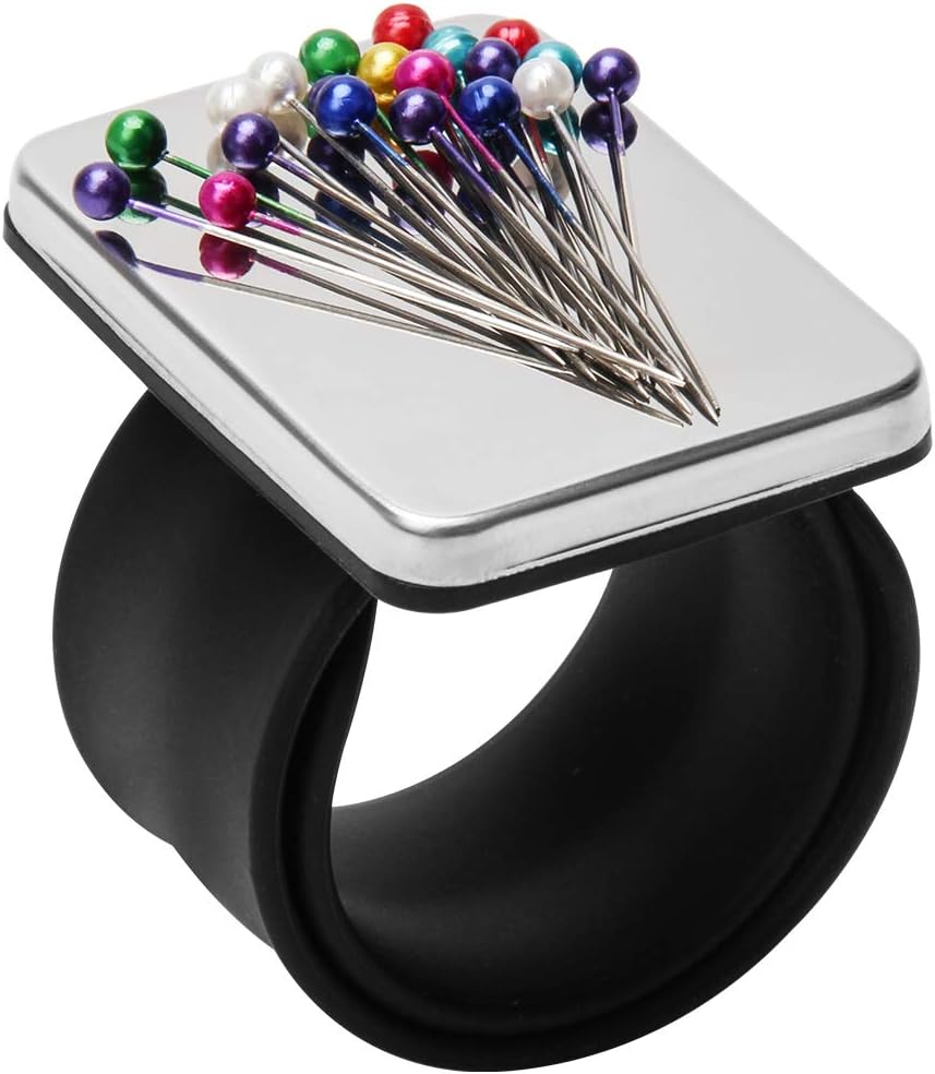 Coitak Magnetic Pin Holder Wrist Band, Magnetic Wrist Sewing Pincushion with Wristband for Sewing, 1 Replacement Wristband