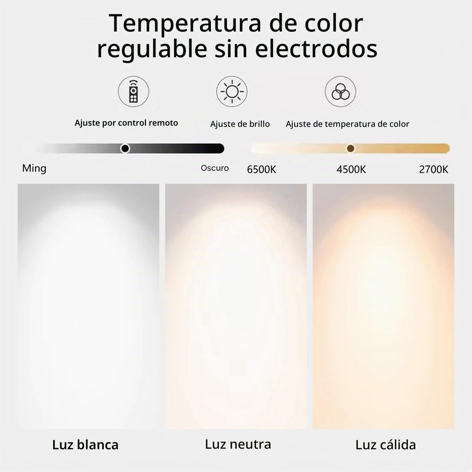 Madera Plafon LED Techo Interior con Mando a Distancia Lámpara de Techo 2700K-6500K Regulable Lámpara Techo Sala de Estar Rectangular Acrílico para Dormitorio Oficina Balcón (Madera clara,60cm)
