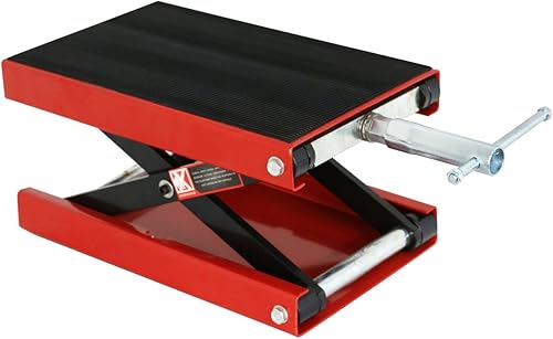 Miniatura 3 de F2C Cubierta ancha Scissor Lift Jack ATV motocicleta Dirt Bike Scooter manivela soporte de elevación 1100 libras