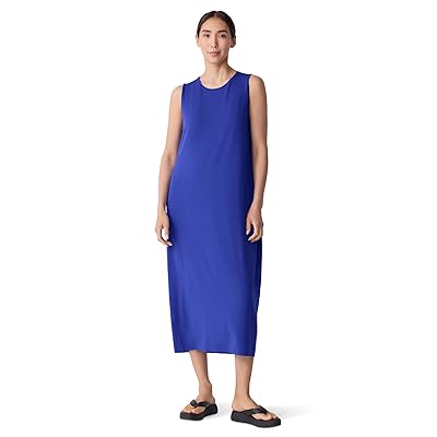 Eileen Fisher Stretch Jersey Knit Oval Dress Women