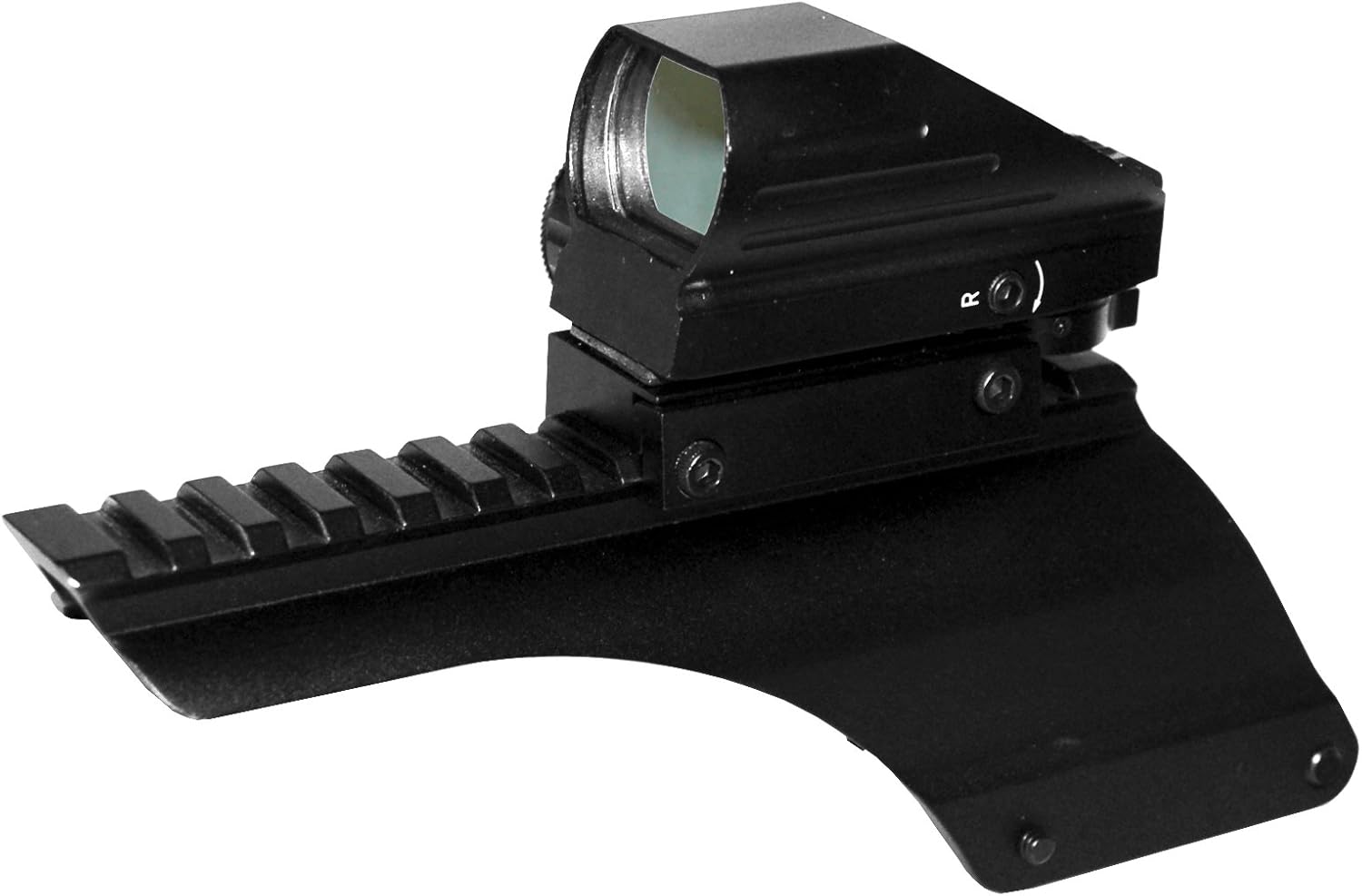 Remington 870 Aluminum Sight Mount Combo Holographic 4 reticles Picatinny Weaver Base Mount Adapter Tactical Hunting Optics Accessory Single Rail Mount.