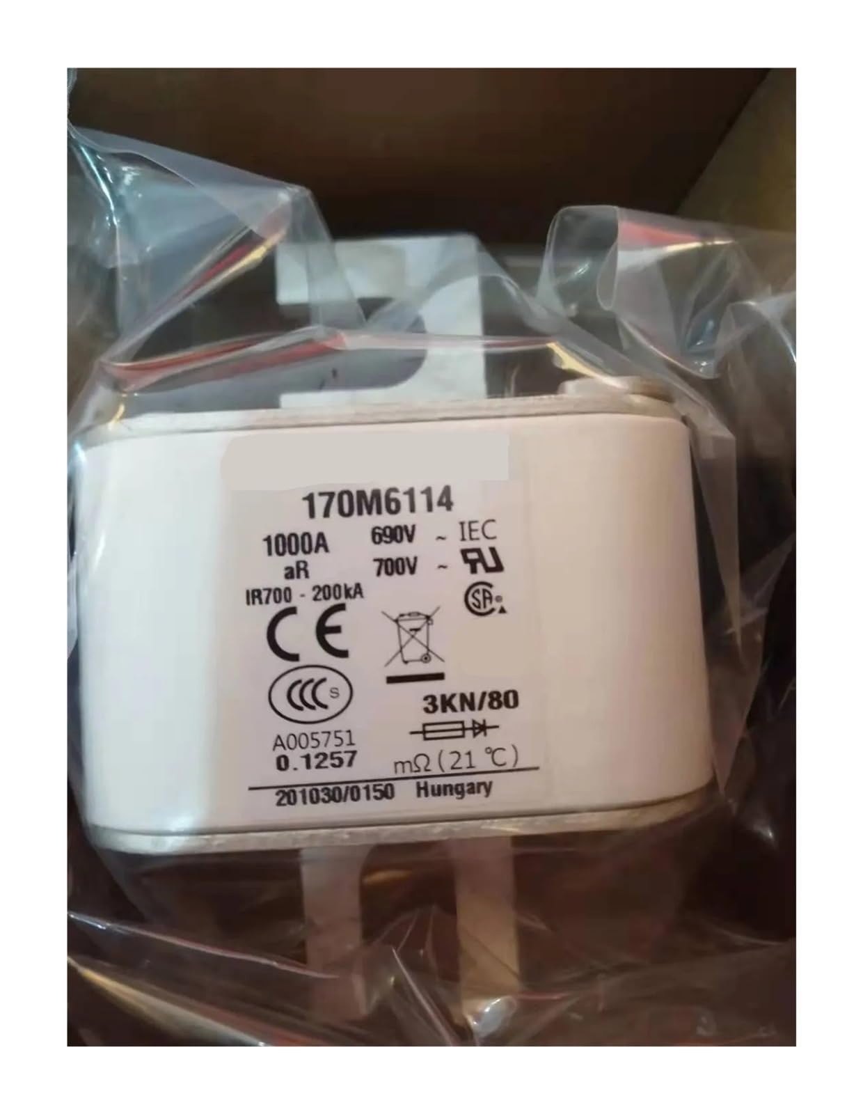 CLBSWYEJK Fuse 900A 690V 3KN/80 Fuse link 170M6113(170M6114)