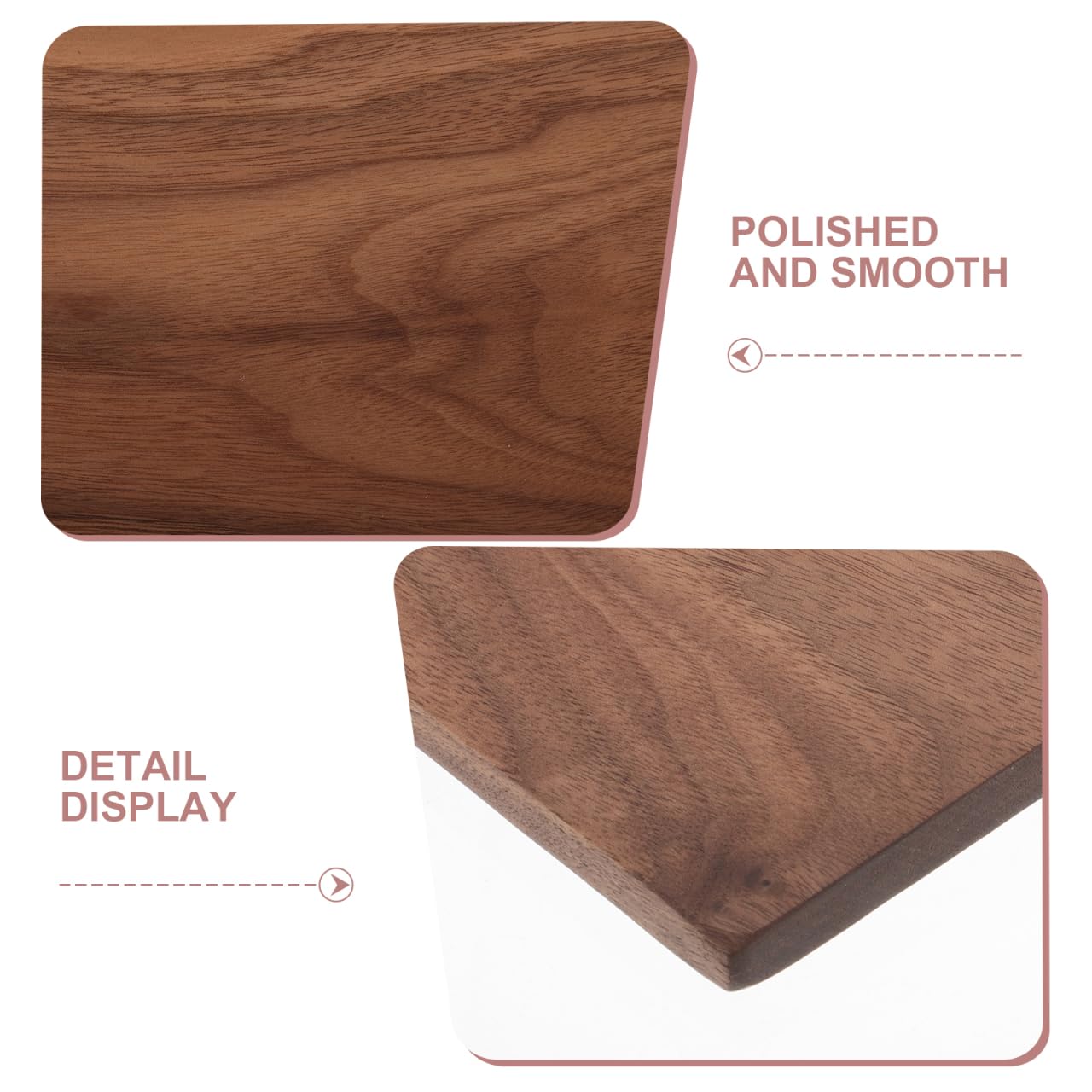 SHINEOFI Blocco di legno di noce spesso per artigianato, tavola di legno duro non finita con venature naturali per principianti progetti fai da te e intaglio artistico del legno