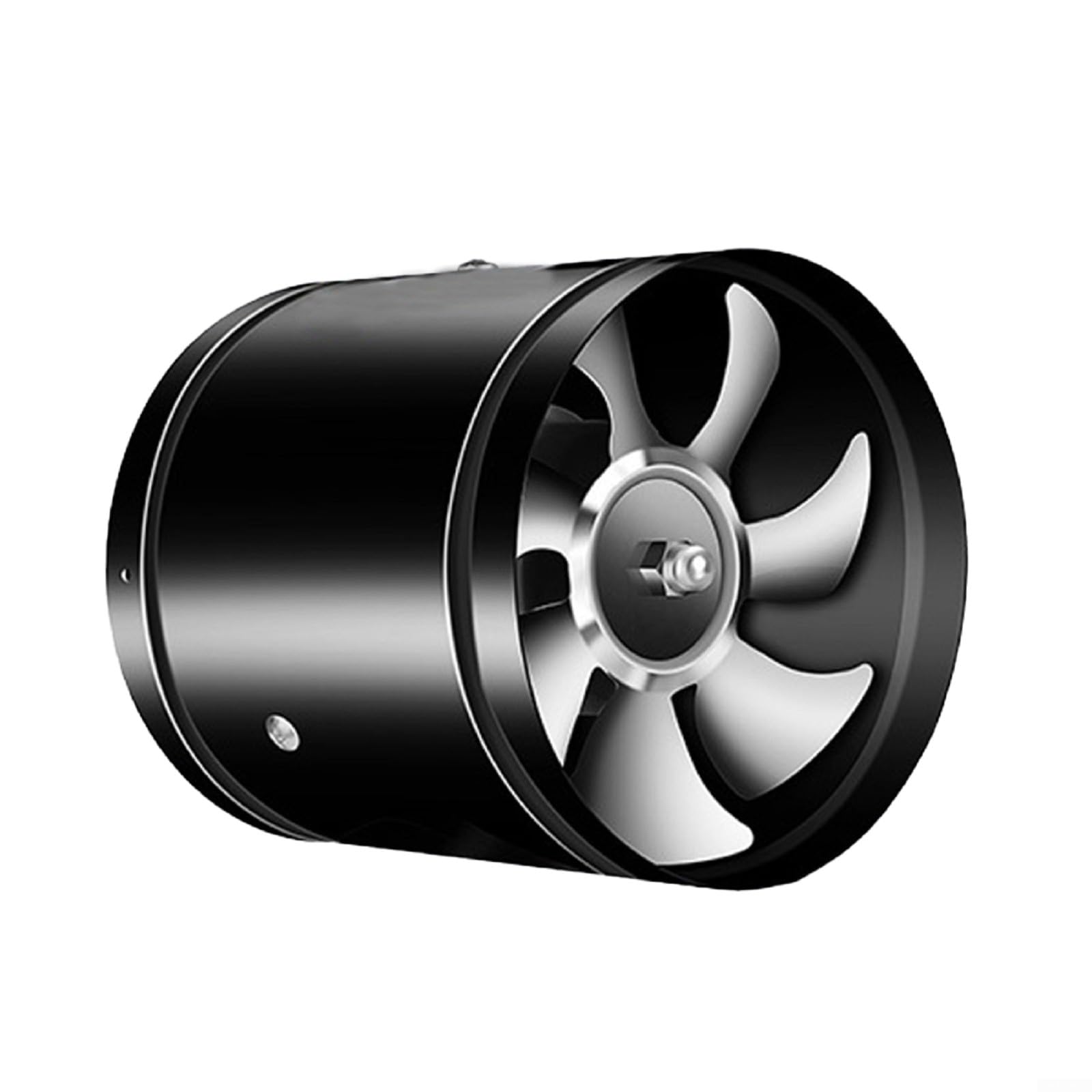 Ventola Aspiratore Da 150 Mm, Portata 600 M³/h, Silenziosa Per Cucina, Bagno E Serra, Colore Nero