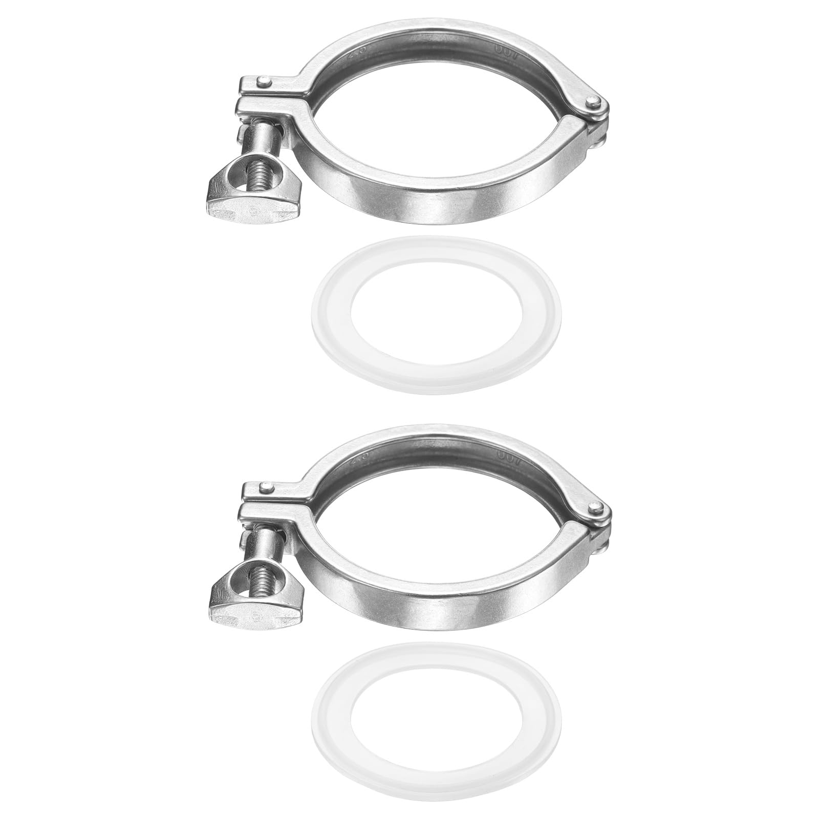 Bride tri-clamp 2.5 pouces raccord sanitaire inox 304 tube virole PATIKIL