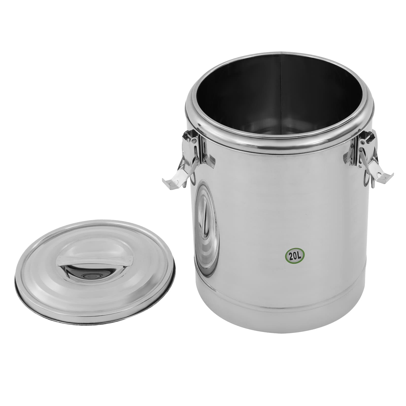 Costernatore alimentare isotermica in acciaio inox 304, 20 l, forte isolamento 12 H, contenitore di mantenimento freddo o caldo degli alimenti, per ristoranti, cantine, hotel, cucine familiari
