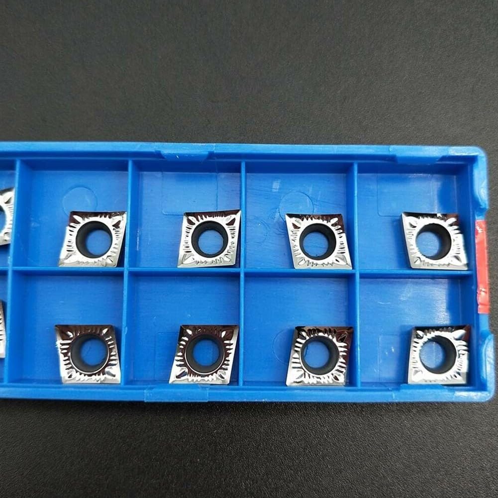 CCGT09T304AK H01 10 piezas de insertos para hoja de aluminio CNC, juego de herramientas de torneado de carburo