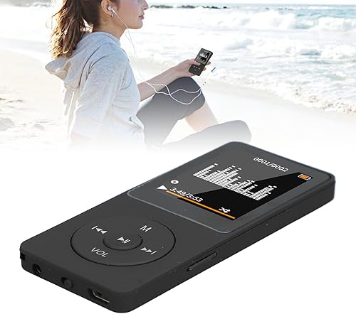 Miniatura 6 de Reproductor de MP3 reproductor de música grabadora de voz con altavoz, pequeño sonido portátil HiFi sin pérdidas, pantalla HD de 1.8 pulgadas,