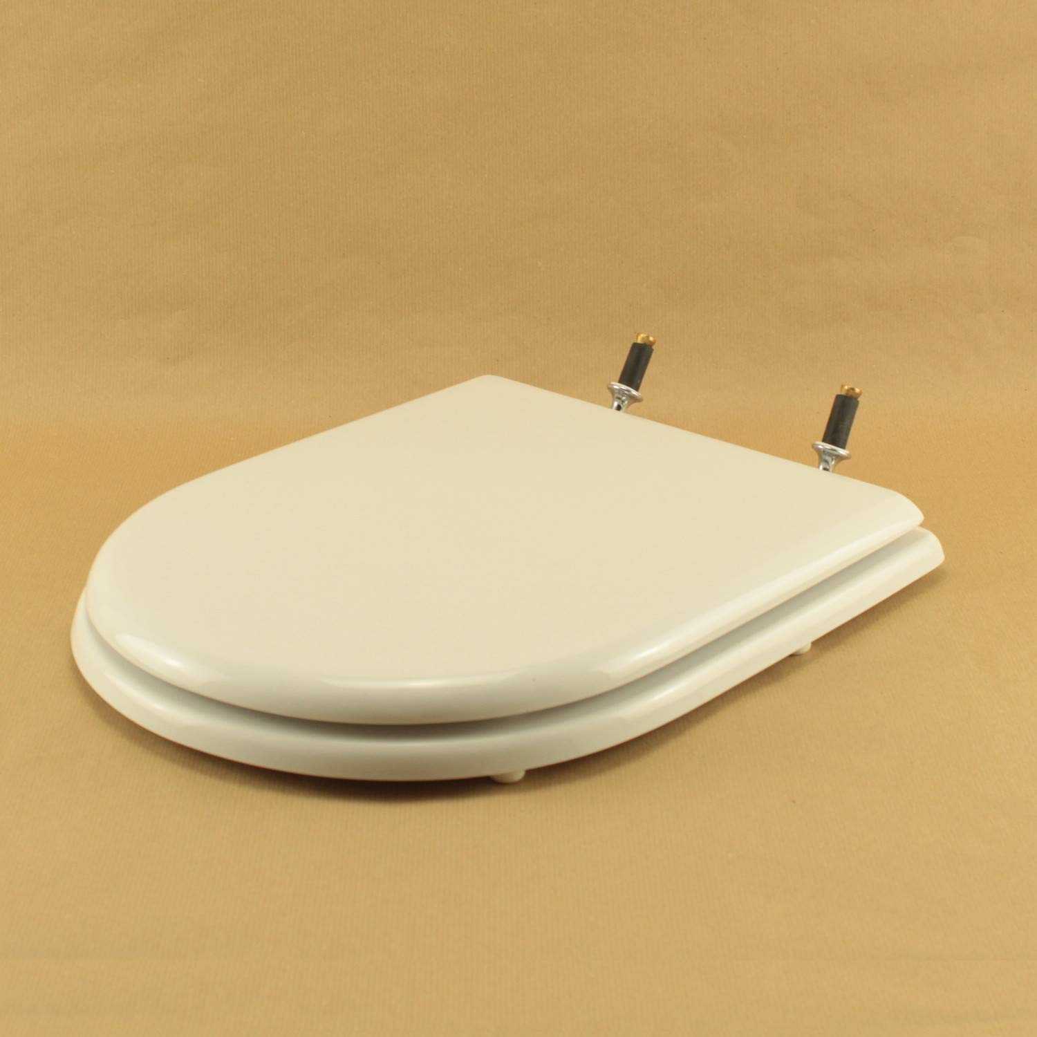 Copriwater Dolomite ALPINA-QUADRARCO BIANCO Cerniera Cromo-Sedile-Asse Wc