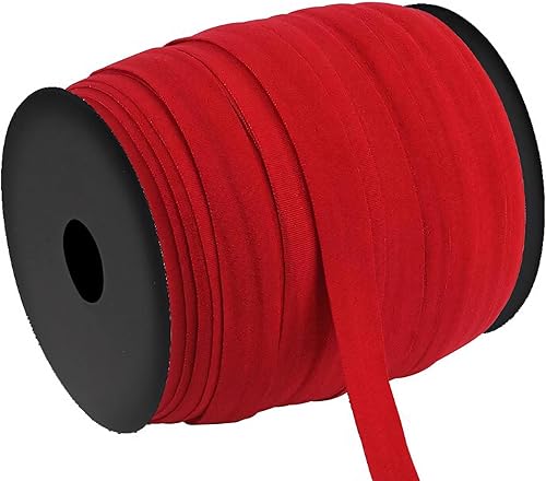 Miniatura 8 de 109 yardas cinta de sesgo de costura elástica cuerda plana 58 pulgadas para ropa puños ropa interior DIY artesanía-02 negro