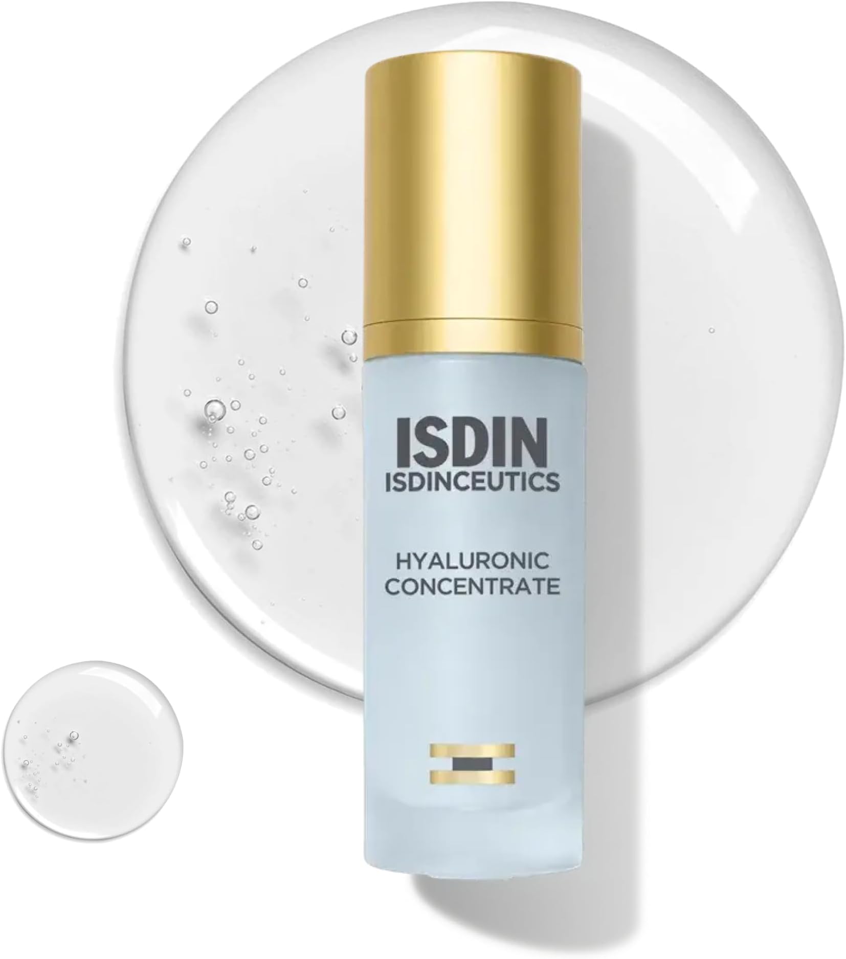 Isdinceutics Hyaluronic Concentrate (30Ml) | Hydrates And Plumps Skin | Wrinkle Smoothing | Reduces Pores And Sebum Production