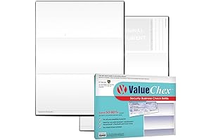 UV Secure Check Paper: 55-Count Blank Check Stock for Enhanced Security