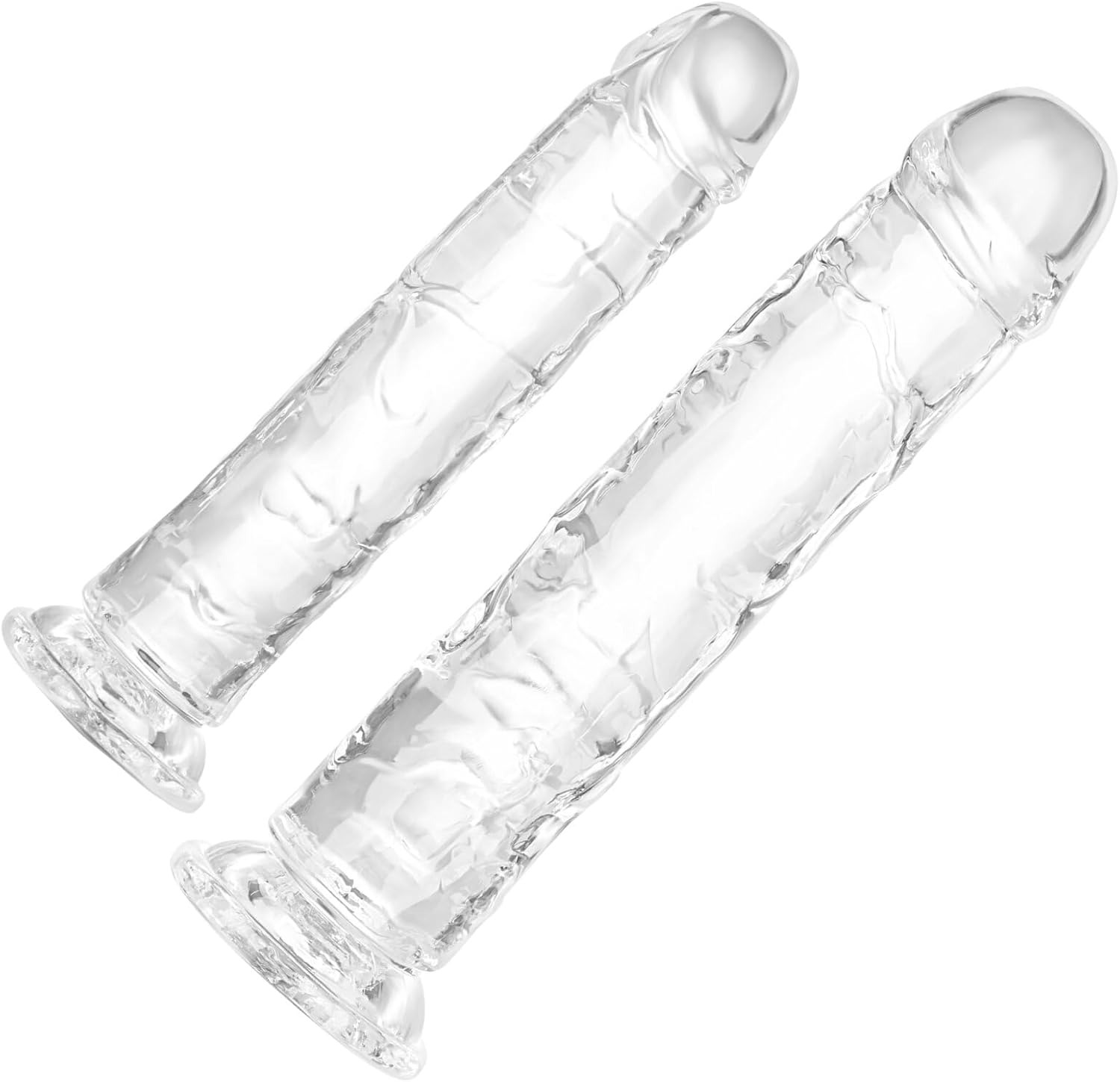 9.8 Inch Realistic Dildos, Big Lifelike Huge Penis with Strong Suction Cup for Hand-Free Play Vagina G-spot Anal Simulate, Clear Cock Adult Sexy Toy for Men Women Female Couples Masturbate