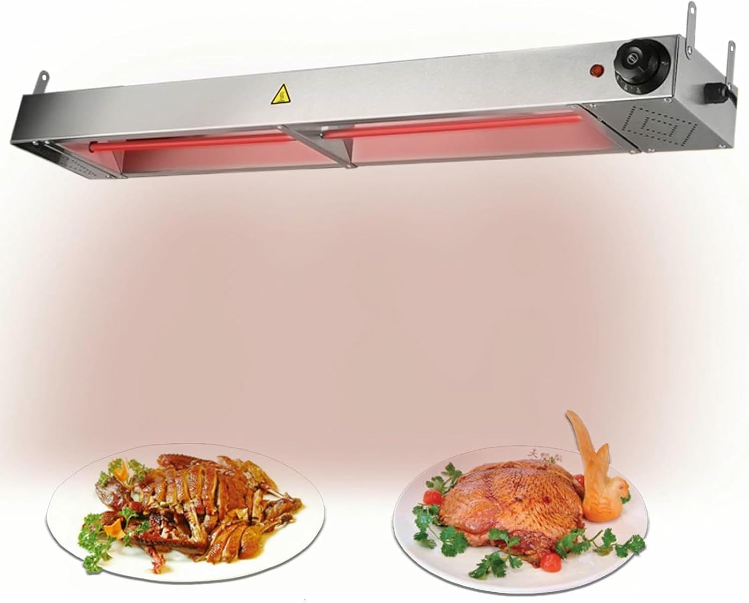 Adjustable Heat Lamp for Food Warmer, Kitchen & Cafeteria Plate Heater, Restaurant Heat Lamp with Temperature Control, Commercial Food Warmer, Catering Equipment