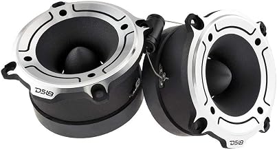 DS18 PRO-TW120 Super Tweeter in Silver - 1", Aluminum Frame and Diaphragm, 300W Max, 200W RMS, 4 Ohms, Built in Crossover - PRO Tweeters are The Best in The Pro Audio Market (Pair) (Renewed)