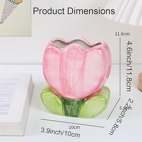 Miniatura 3 de Soporte para bolígrafo para oficina, accesorios de escritorio estético, soporte para brochas de maquillaje rosa, soporte para lápices, lindos