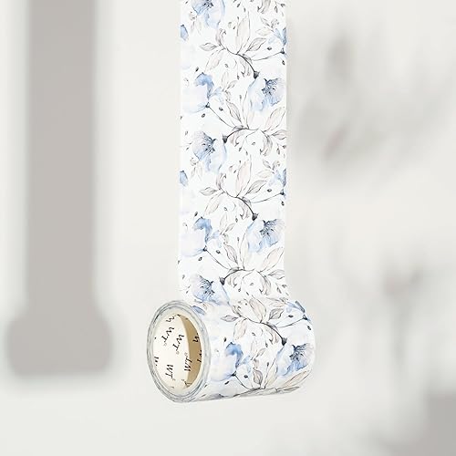Miniatura 2 de WT Azalea Bloom - Cinta Washi ancha, rollo individual, diseños florales originales de acuarela, 2.362 in de ancho, cinta adhesiva decorativa para