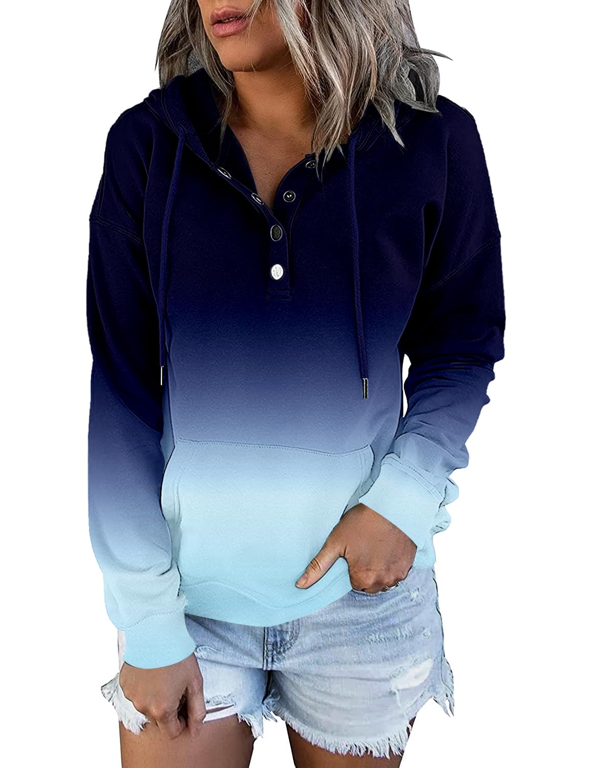 ROSELINLINWomens Hoodies Sweatshirts with Kangaroo Pockets
