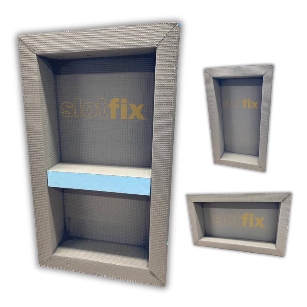 befliesbare montagefertige Wandnische 610x310x100 mm als Duschablage im Trockenbau mehr Stauraum in Bad & Co. Exklusive Aufbewahrung Mittelsteg