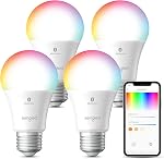 Sengled Alexa Bulbs, 75W Equivalent, S1 Auto Pairing with Alexa Devices, Smart Bulb with Alexa Powered, Bluetooth Mesh Smart Home Lighting, Multi-Colour Dimmable, No Hub Required, 4-Pack
