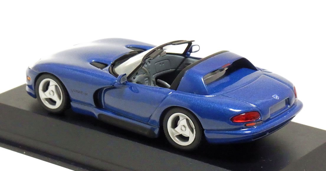Miniature Dodge Viper Cabriolet 1993 Minichamps - Échelle 1:43, Bleue, Occasion