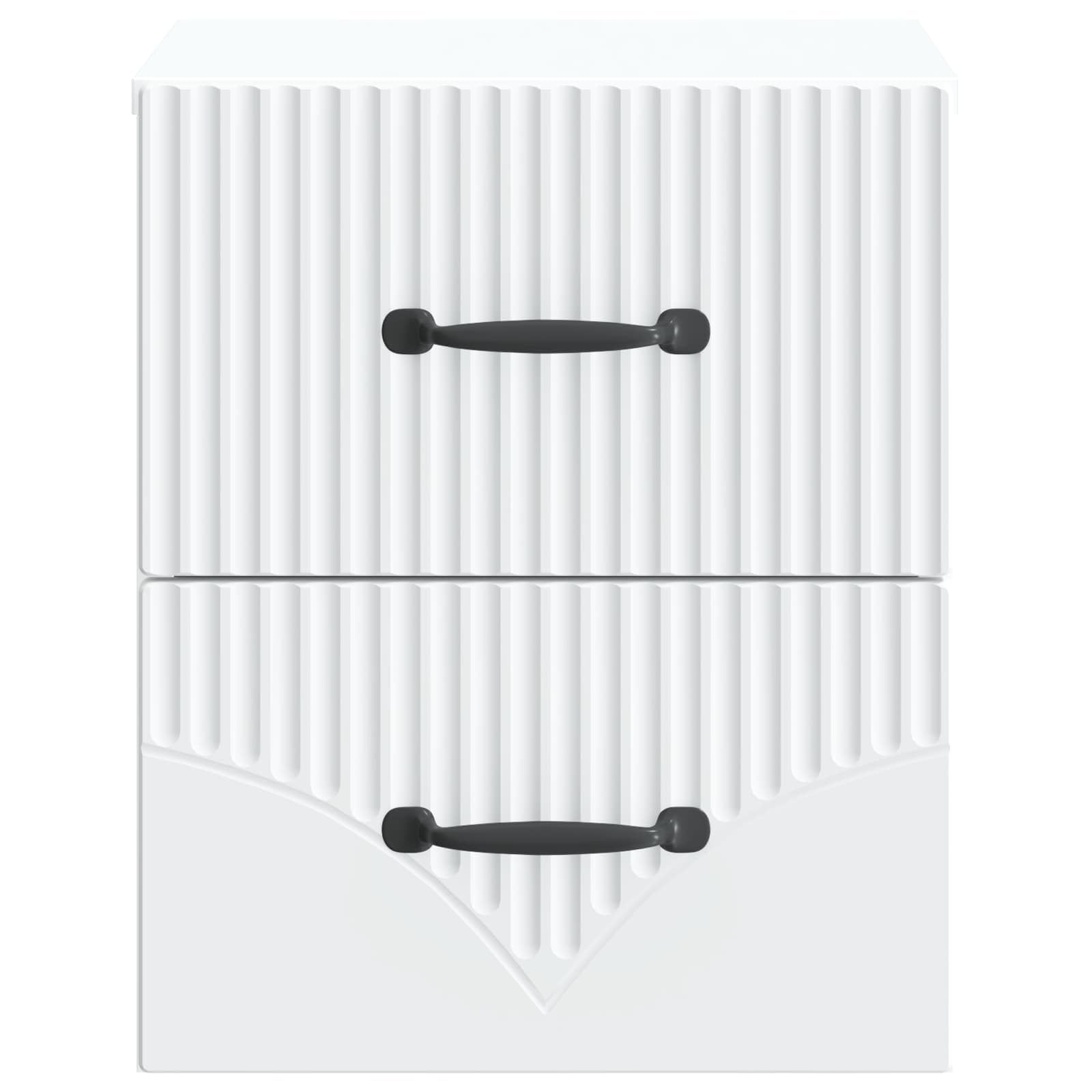 Mueble de noche blanco 34,5 x 33 x 40 cm con 2 cajones