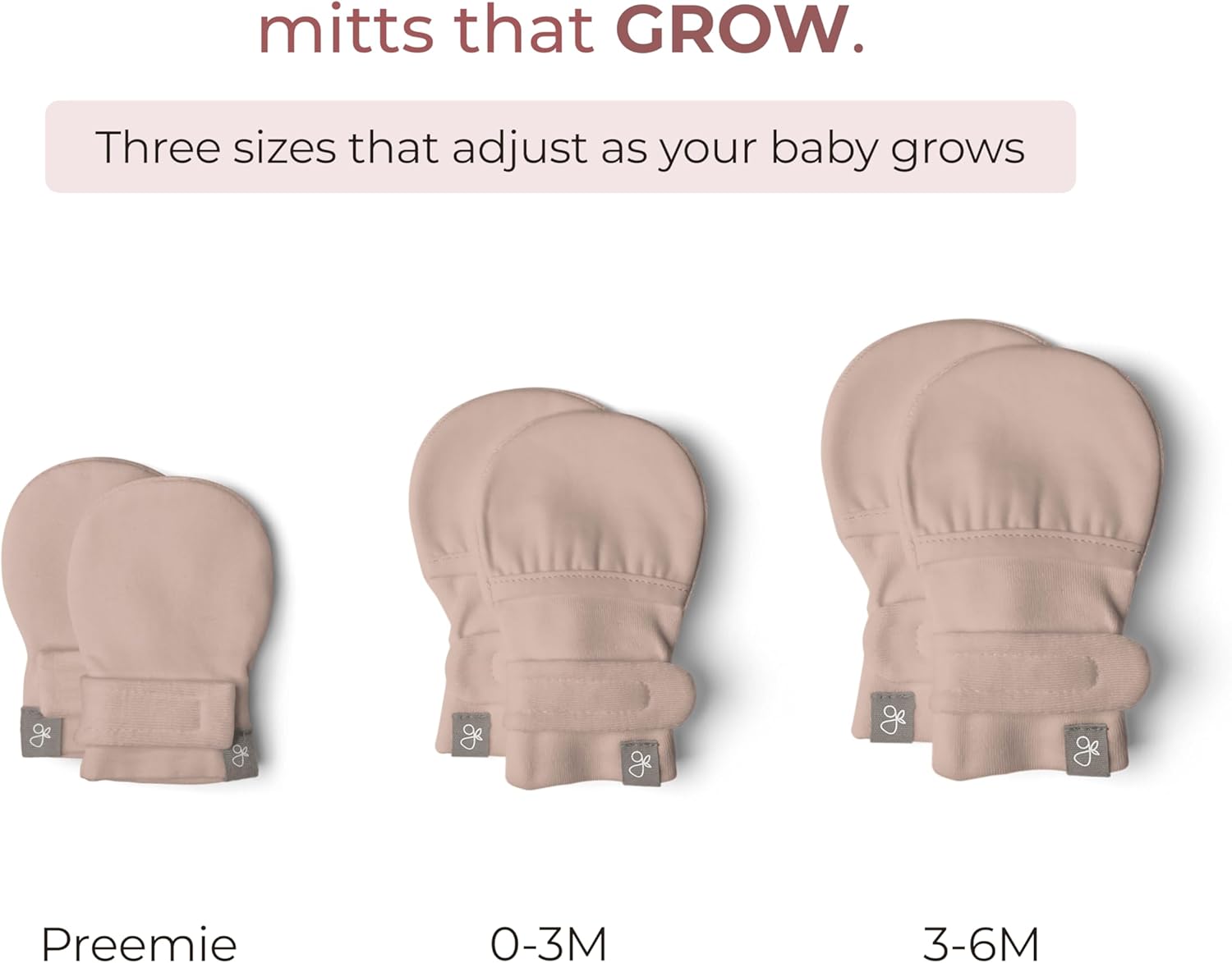 goumikids Viscose Made from Bamboo Cotton Anti-Scratch Soft Stay-On Mitts