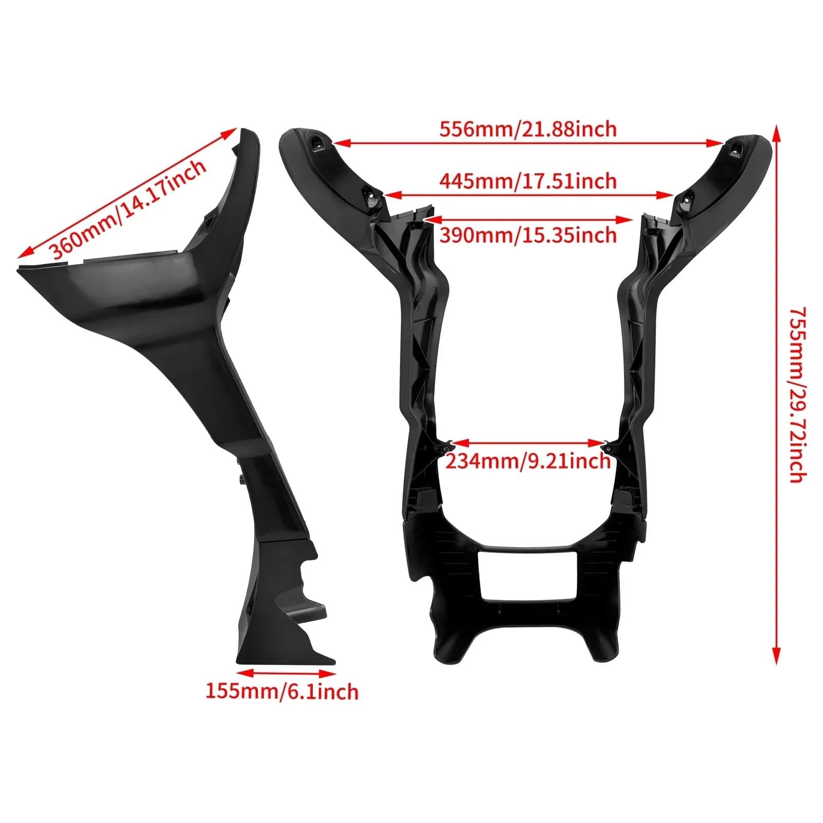 Dekoracja motocykl Front Lip Splitter Pasuje do Harley Touring CVO Road Glide Special FLTRU FLTRK FLTRX FLTRXS 2017-2024 Motocykl Owiewka Spojlery Pokrywa(Fairings Spoilers A)