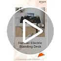 Image of Furmax Electric Height Adjustable Standing Desk Large 48 x 24 Inches Sit Stand up Desk Home Office Computer Desk Memory Preset with T-Shaped Metal Bracket, Black