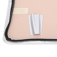 Vista 9 de Estuche grande para estilista para peluqueros, bolsa de cuero sintético para tijeras, soporte para tijeras de peluquería, herramientas de salón