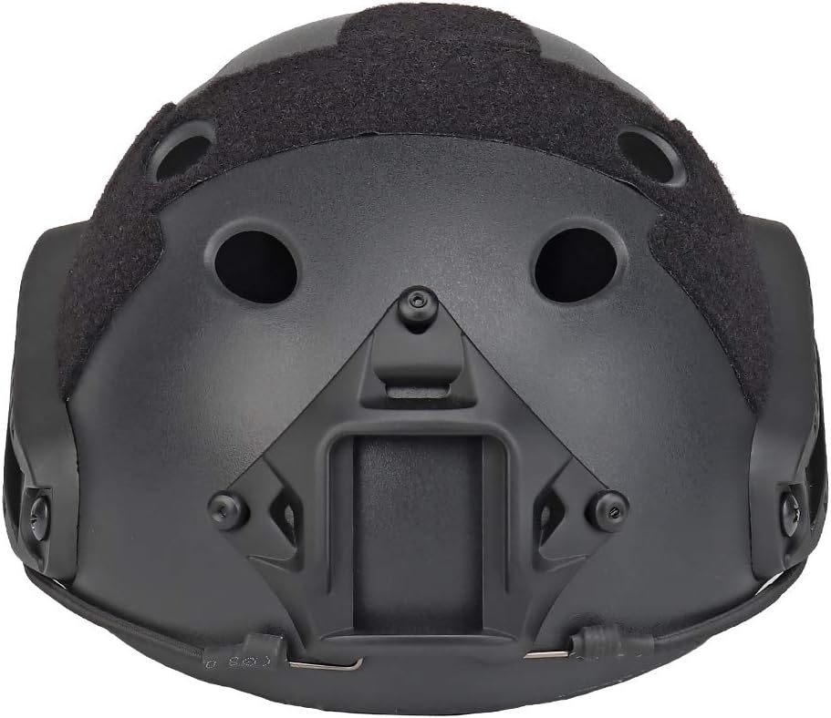 Rinling PJ Type Tactical Paintball Airsoft Fast Helmet BK : Sports & Outdoors