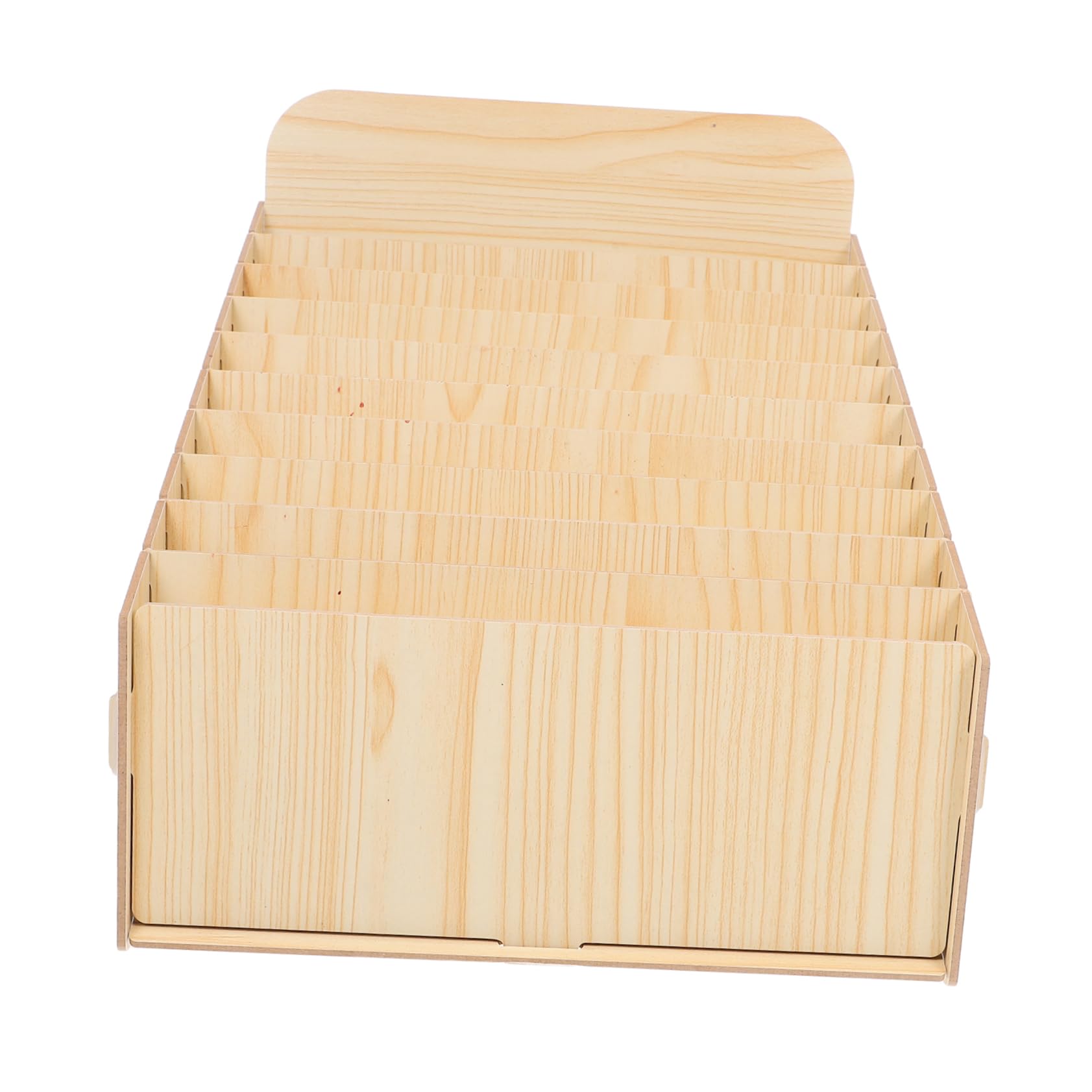 Organiseur de bureau pour trier courrier à la maison ou au travail boîte de rangement bois