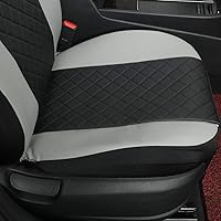 Vista 8 de GIANT PANDA Fundas para asiento delantero de automóvil, de cuero, para asientos individuales de respaldo alto para automóviles, camiones, jeeps