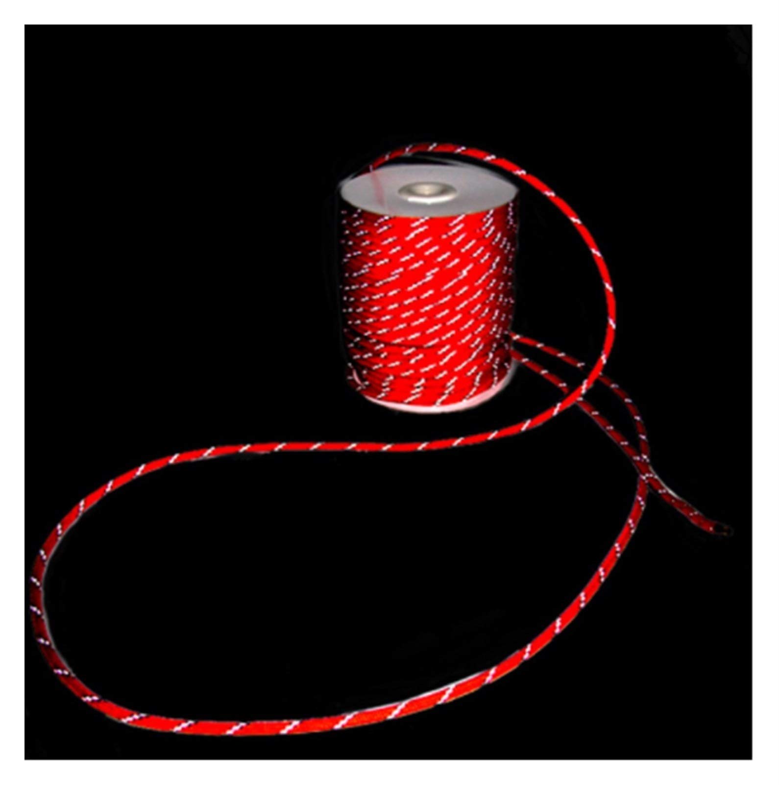 4mm mutiges reflektierendes Zeltseil Multifunktionale Baldachin Windseil Outdoor Sports Wäscheleine 20m 30m 50m DaJiKan (Color : 50m red)