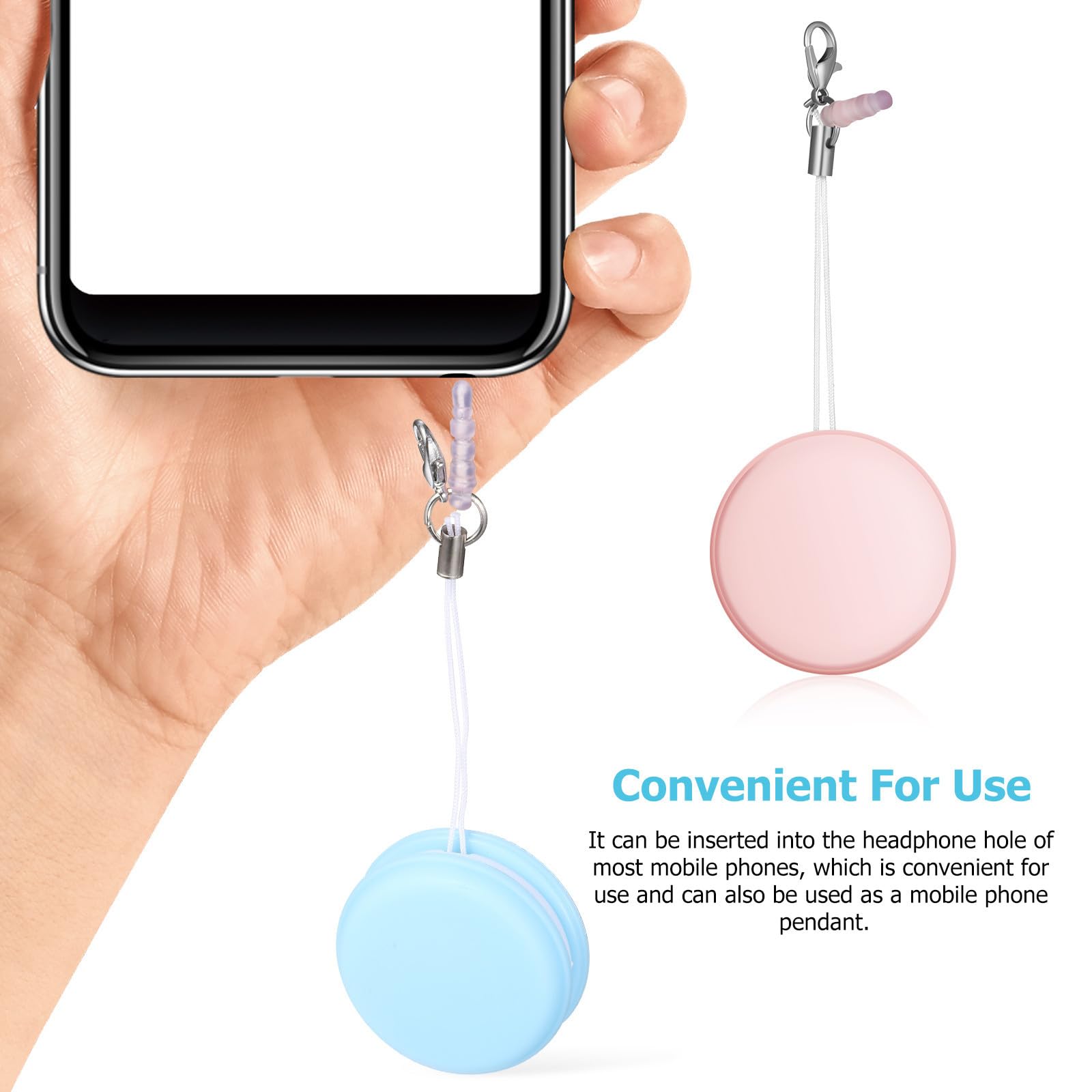 STOBOK Bildschirmreiniger 18 Stück aus Pp und Silikon Macaron mit Effektiver Fleckenentfernung Dekorative Anhänger für Smartphone und Computerbildschirme für Handy Lanyards