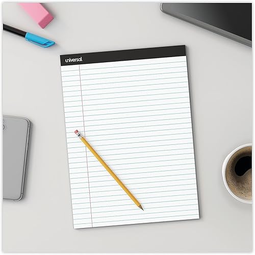 Miniatura 7 de Universal 30630 Bloc de escritura a rayas premium, blanco, 8 12 x 11, legalancho, 50 hojas, 6 blocs (Unv30630)