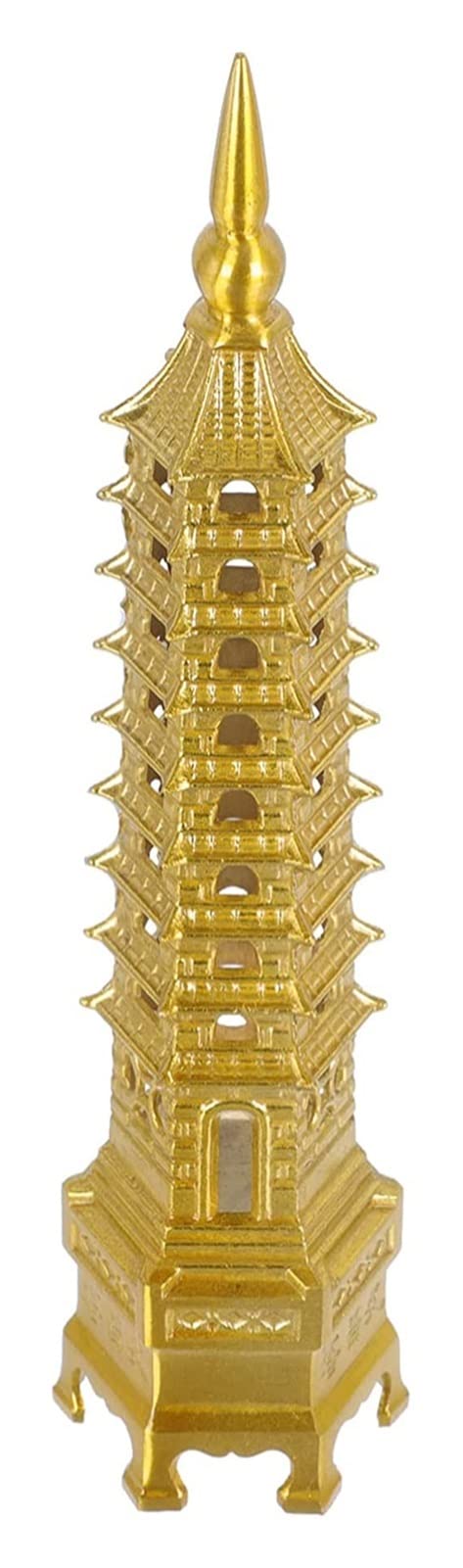Ozdoba feng shui, chińskie dekoracje, Fengshui Pagoda Statua Wieża Statua Ochrona Biznes rośnie Dekoracja biurka Feng Shui Buddyzm Dekoracja świątyni Miniatura ogrodowa Do biura Ozdoby do domu