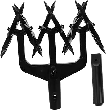 MERRYHAPY Rotary Cultivator for Garden Aerator for Lawn Soil Scarifier Manual Tiller Lightweight for Soil Mixing Loosening